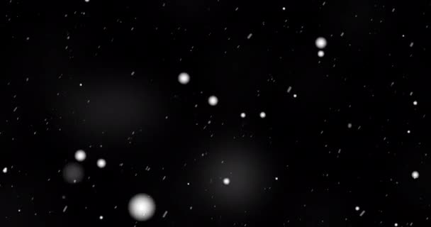 Ultrarealistic Surreal Snowfall Efeito Sobreposição Loop Sem Costura Neve Caindo — Vídeo de Stock
