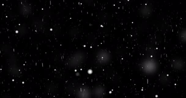 Ultrarealista Surrealista Efecto Superposición Bucle Sin Costuras Nevadas Nieve Caída — Vídeo de stock