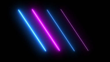 Fütürist retro tarzı neon renkli şeritler disko gece kulübü için bg 'yi hareket ettiriyor. Aydınlatılmış siber uzay titreşimleri için modern konser ödülleri arkaplanı. Canlı radyasyon spektrumu çizimi.