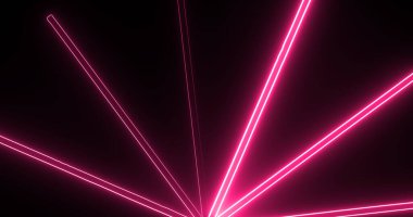 Müzik konseri ödül töreni. Gökyüzünde ışıltılı gece lambaları. Neon bg animasyonu. Elektronik DJ, gece hayatı parlayan spot ışıklarının siyah ışık kaynağını gölgede bırakıyor. Sihirli bg