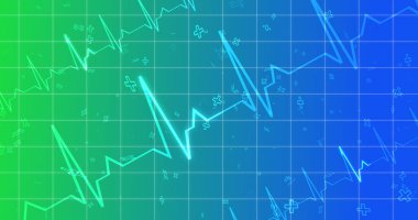 EKG EKG kardiyogramı, sağlık hizmetleri bg 'sini taşıyor. Altıgen biyoteknoloji ve kimya molekülleri bg ile sağlık yenilik kavramı. Eczane DNA sunumu infografik tıp ilaçları hemşire yardımı.