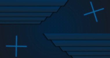 Basit çizgiler çapraz işaretli kurumsal sunum akışının başlangıç arkaplanı ile hareket ediyor. Teknik ve ekonomik sektör kullanımı için multimedya çizgileri. Kopyalama alanı olan en küçük yerleşim.