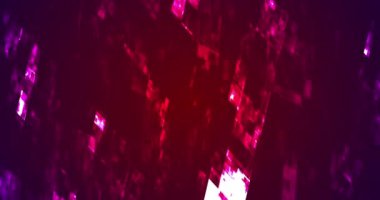 Siber uzay dijital parçacıkları veri konsepti 4K. Soyut teknoloji veri akışı ızgarası dikişsiz döngü. Küreselleşme ağı iletim ağı. Neon devre bg 'i hareket ediyor. Yüksek hızlı analiz klibi.