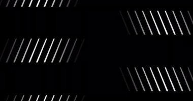 Siber güvenlik fütüristik veri transferi geometrik çizgiler bg 4K. Çizgiler teknik grafiği canlandırıyor. Veri ızgarası sinirsel ağ, doğal dil işleme elementini derinden öğreniyor. Model başlatma