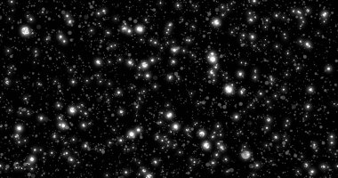 Işıl ışıl parlayan yıldızlar, uzay karanlık bg 4K 'de parlıyor. Parıldayan yıldızlar gökyüzünde uçan kamera animasyonu. Titreyen yıldız alanı uzay gemisi hareket klibi. Yıldızlı gece