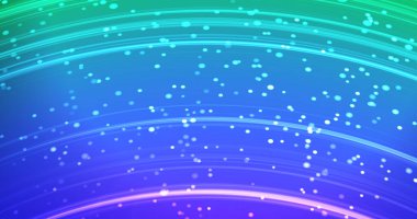 Kripto para birimi teknolojisi veri transferi dinamik hatlar ve parçacık hareketli arka plan. Parlayan devre büyük veri nöronları galaksi konsepti. Ödül töreni bulut hesaplama kodlama ekran ikili bg.