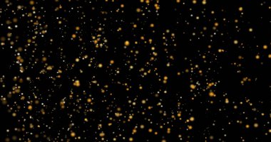 İnce toz, parlak partikülleri parlaklaştırıyor. Havada rastgele uçuşuyorlar. Atmosferik kaplama bg. Toz közleri hareket ediyor. Cazibe lüks Noel Düşen şenlikli kutlama sezonu başlıyor.