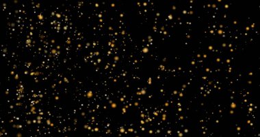 İnce toz, parlak partikülleri parlaklaştırıyor. Havada rastgele uçuşuyorlar. Atmosferik kaplama bg. Toz közleri hareket ediyor. Cazibe lüks Noel Düşen şenlikli kutlama sezonu başlıyor.