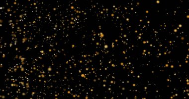 İnce toz, parlak partikülleri parlaklaştırıyor. Havada rastgele uçuşuyorlar. Atmosferik kaplama bg. Toz közleri hareket ediyor. Cazibe lüks Noel Düşen şenlikli kutlama sezonu başlıyor.