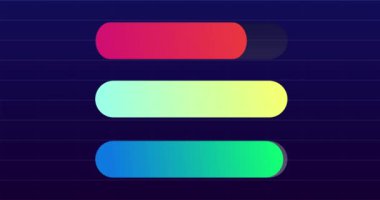 Borsa grafikleri canlandırılabilir 4K bg. İlerleme çubuğu grafikleri yatay olarak çizilmiş. Satış analizleri, sunum için finans grafiği bilgi tablosu. Yatırım özsermayesi bg üzerinden geri dönüş.