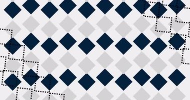 Argyle arkaplan hareketli animasyon video 4K. Kareli Noel bayramı şenlik kutlaması İskoç bg 'i. Verdue süveter geleneksel kültürel dinamik basit örtüşme grafiği.