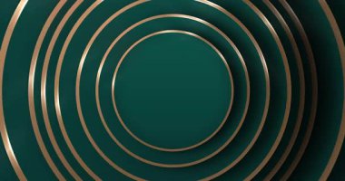 Altın yüzükler lüks kozmetik ürün reklam hareketi grafiği 4K klipsi. Lüks altın halkalar, metalik parlak metalik halkalar. Delüks güzellik çizgili minimum 3D bg. Moda gösterisi satışları parıldıyor..