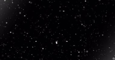 4K incelikli altın toz parçacığı arka planı gerçekçi ışık toz efektini siyaha boyar. Hava küçük toz bulutunu örtüyor. Uçan gerçek gibi parıldayan parçacıklar. Peri fantazisi şeffaf atmosfer..