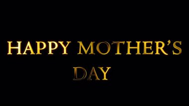 Anneler Günü 'nüz kutlu olsun. Siyah 4K ile kaplanmış. Seni seviyorum anne, duygusal olarak mutlu bir kutlama. Yıldönümü kucaklaşmaları, dilekler göndermeler, mesajlar. Sosyal medya ve duvar kağıdı pankartı.