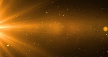 İnce toz zerreleriyle hareket eden ışıldayan parçacıklar ışık patlamaları ödüllü bg. Başarı kutlamalarının rüya gibi atmosferi. Noel zarifliği, toz titremesi, ekran bokeh ödül fonksiyonu bg.