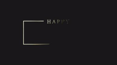 Dünya Bisiklet Günü, altın harfli kaligrafi animasyonlu çerçeve siyahını kutluyor. Bisiklet Günü posteri, 3 Haziran. Yeşil çevre kavramı. Çevre dostu nakliye aracı. Aktif spor yaşam tarzı. Seyahat afişi.