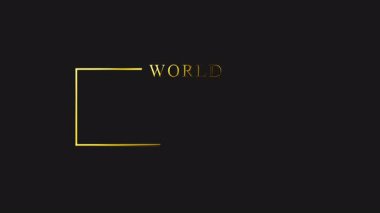 Dünya Okyanus Günü tipografik altın metalik bitiş metni animasyonu 4K 'yı kaplıyor. Okyanusları ve su kavramını kurtarmak, temiz toprak. 8 Haziran 'da Aqua Koruma Alanı. Küresel sürdürülebilirlik kampanyası reklamı.