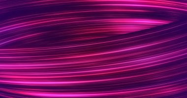Neon hız lambaları silindiri 3D fütüristik galaktik ışık ışınlarını hareket ettiriyor. Bisikletli, dikişsiz spektrum rotası. Siber estetik yüksek hızlı tünel içinden geçiyor. Fiber optik veri taşıma yolu.
