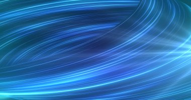 Neon hız lambaları silindiri 3D fütüristik galaktik ışık ışınlarını hareket ettiriyor. Bisikletli, dikişsiz spektrum rotası. Siber estetik yüksek hızlı tünel içinden geçiyor. Fiber optik veri taşıma yolu.