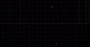 Gürültü hareketli sunum şebekeleri ve hatları ile mali arka plan 4K üzerinde. Teknolojik dijital sistemler bilgisayar yazılım geliştirme hackleme kavramı. Veri blokları döngü elementleri. Kablo çerçevesi.