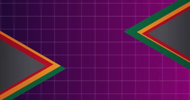 Metin yazma bg için geniş boş kopyalama alanı içeren boş gradyan örtüsü. Yatay Özgürlük Günü 19 Haziran, poster, sosyal medya paylaşımları, hikâye arkaplanı. Kırmızı, sarı, yeşil çizgiler