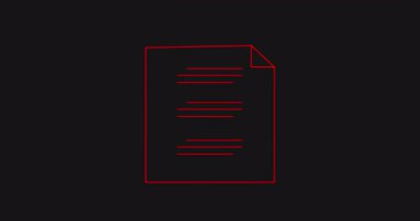 Günlük rutin yapılacaklar listesi boş satırlarla canlandırıldı, 4K. İşaretli parlak kağıt resimli pano. Anket formu kontrol kutusu alanları canlandırıldı, teknoloji yazılım kavramları.