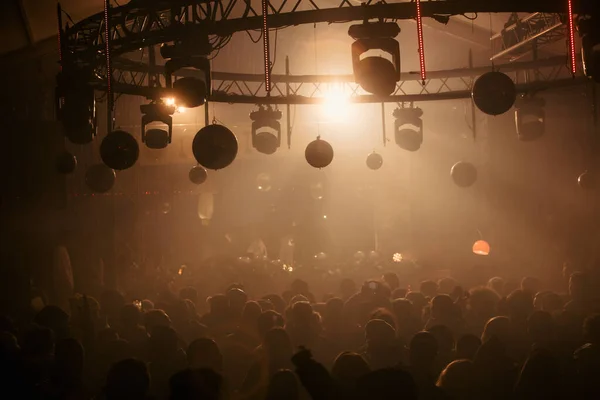 Müzik festivalindeki parti insanlarının resmi. Yüksek kalite fotoğraf