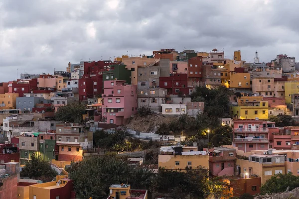 General view of the neighborhood of Principe Alfonso in Ceuta. High quality photo