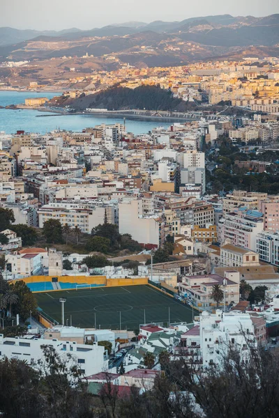 View City Ceuta Its Two Bays High Quality Photo — Stock Fotó
