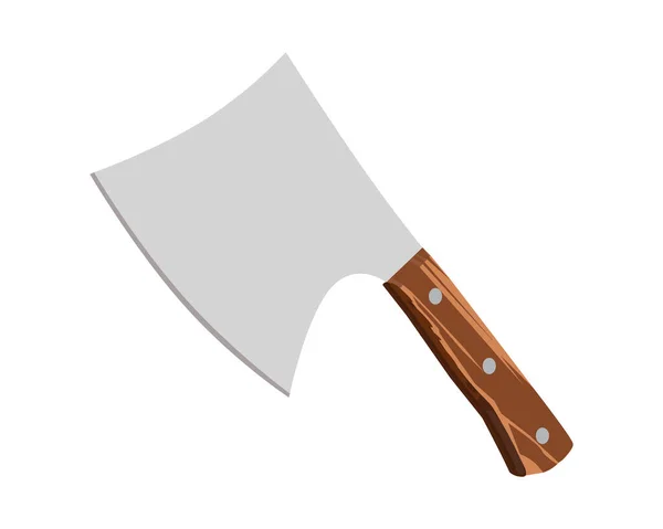 Wektor Narzędzia Gotowania Nożem Izolowane Białym Tle Ilustracja Wektora Izolowana — Wektor stockowy