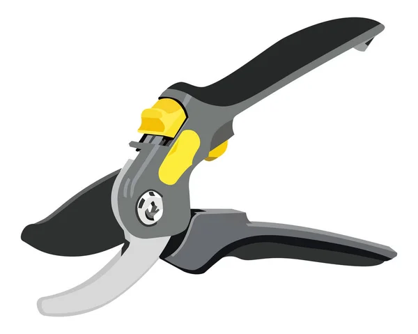 修剪剪切机的矢量说明 一种在厨房 房子和花园周围使用的多功能工具 用白色背景隔开 美化手工工具 — 图库矢量图片