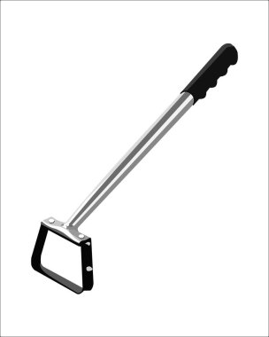 Hoe Marangozluk El Malzemeleri Vektörü beyaz arka planda izole edildi. Vektör çizimi izole edildi.