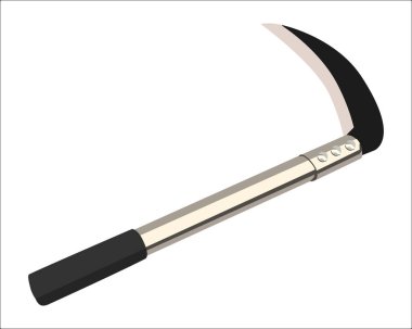 Vector Illustration Weeding Hoe beyaz arka planda izole edildi. Marangozluk el aletleri.