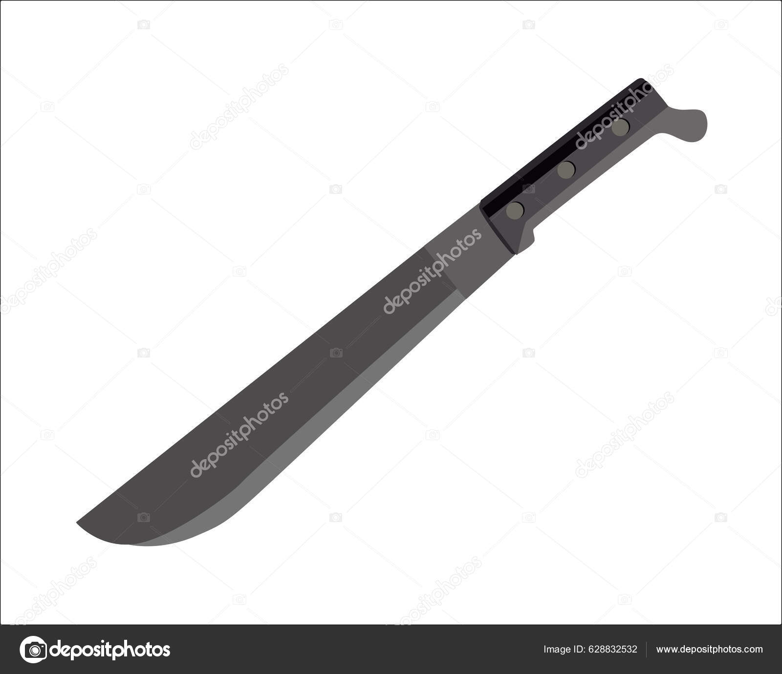 Machete knife imágenes de stock de arte vectorial | Depositphotos