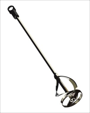 Vektör İllüstrasyon Karıştırıcı beyaz arkaplanda izole edildi. Marangozluk aletleri