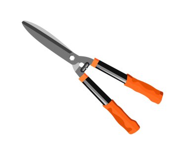Beyaz arkaplanda bulunan Pruning Makas Vektör İllüstrasyonu, Bahçe Aletleri Çiçek Makası. Bahçe aletleri.