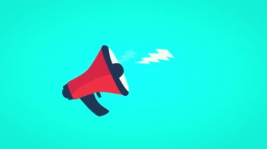 Animasyon Tanıtım Pazarlama Satışı Simgesi.