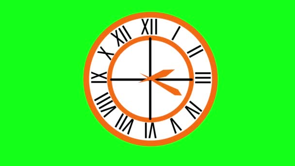 時間表示のための時計アイコンのアニメーション — ストック動画
