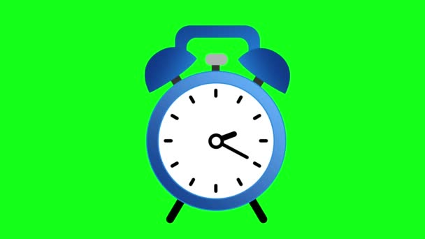 Animation Der Uhr Ikone Für Die Zeitanzeige — Stockvideo