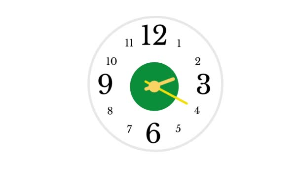 Animação Relógio Ícone Para Exibição Tempo — Vídeo de Stock