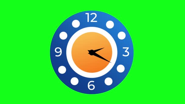 時間表示のための時計アイコンのアニメーション — ストック動画