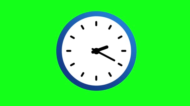 Animación Del Icono Del Reloj Para Visualización Del Tiempo — Vídeos de Stock