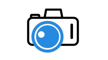 İçerik oluşturucu ve sunum için uygun kamera simgesinin canlandırması