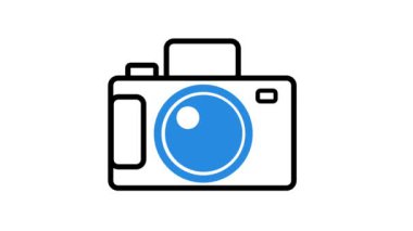 İçerik oluşturucu ve sunum için uygun kamera simgesinin canlandırması