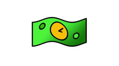 Parayla saat animasyonu yapmak, yeni bir sipariş için bekleyen ödemeyi sembolize ediyor.