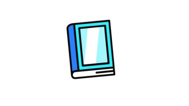 İstiflenmiş kitapların animasyonu bilgi, eğitim ve öğrenme kaynaklarını sembolize ediyor