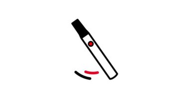 Bir kalem imlecinin canlandırılması, vurgulamayı, çizmeyi veya yaratıcı çizim faaliyetlerini sembolize eder