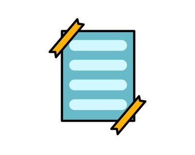 Not için not, defter, kâğıt ya da not çizimi