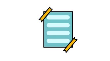 Not, defter, not kağıdı ya da not yazmak için animasyon döngüsü