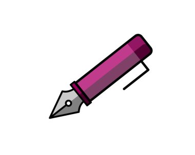 Bir kalem imlecinin tasviri, vurgulamayı, çizmeyi veya yaratıcı çizim faaliyetlerini sembolize eder